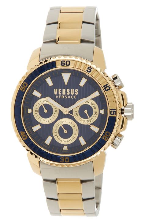 versus versace versus versace aberdeen silver gold|versace vs versus watches.